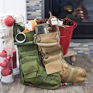 Tactical Molle Christmas Stocking Christmas Gift Socks Xmas Hanging EDC Bag Outdoor Sports Hunting Accessories Dump Drop Pouch