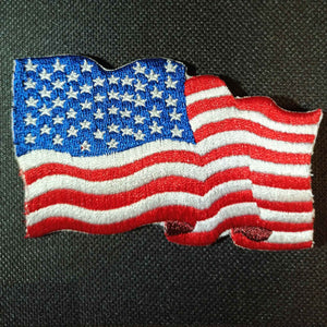 USA 3D Waiving Embroidered Flag Patch