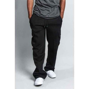 Men'S Solid Fleece Heavyweight Cargo Sweat Pants