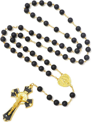 KOMI Catholic Rosary Beads for Men Holy Prayer Beads Rosary Necklace With