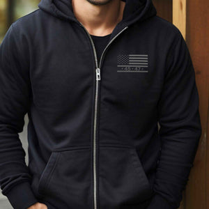 Trump Embroidered Sweatshirt Trump Hoodie Trump Zip up Hoodie Trump Trump 45 47 Sweatshirt MAGA Hoodie Trump Merch Trump Gifts for Men