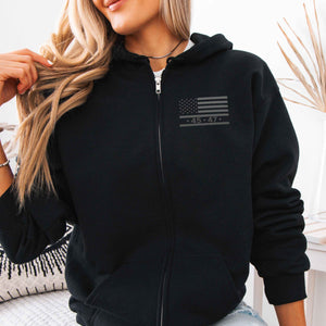 Trump Embroidered Sweatshirt Trump Hoodie Trump Zip up Hoodie Trump Trump 45 47 Sweatshirt MAGA Hoodie Trump Merch Trump Gifts for Men