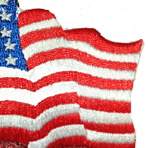USA 3D Waiving Embroidered Flag Patch