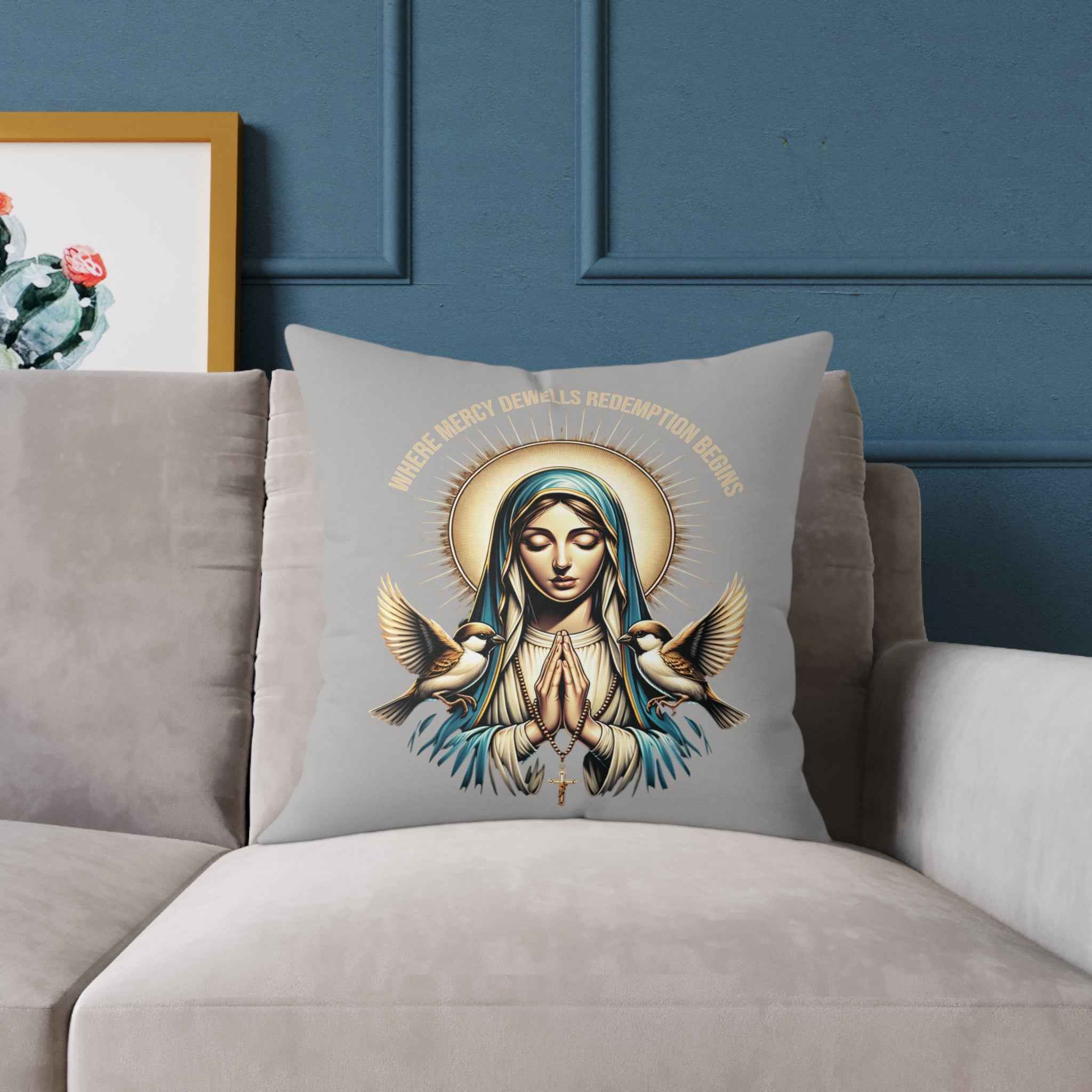 Religious Prayer Pillow - 'Your Heart Reveals Redemption'
