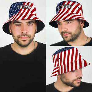 Trump USA Flag Bucket Hat