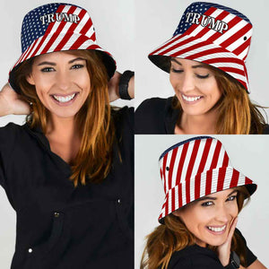 Trump USA Flag Bucket Hat