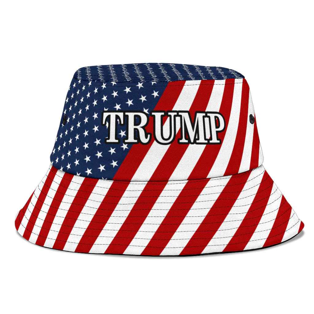 Trump USA Flag Bucket Hat