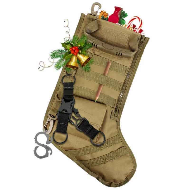 Tactical Molle Christmas Stocking Christmas Gift Socks Xmas Hanging EDC Bag Outdoor Sports Hunting Accessories Dump Drop Pouch